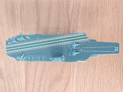 1/2100 Scale USS Abraham Lincoln CVN-72 Nimitz-Class Aircraft Carrier Pre-built Plastic Collectible Model Ship