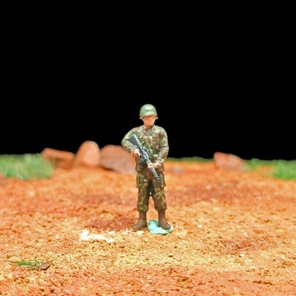 1/72 Scale Vietnam War Soldiers Painted Figures for Model Dioramas