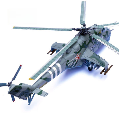 1/72 Scale Mil Mi-24V Attack Helicopter Russo-Ukrainian War Zaporizhzhia Diecast Model Aircraft
