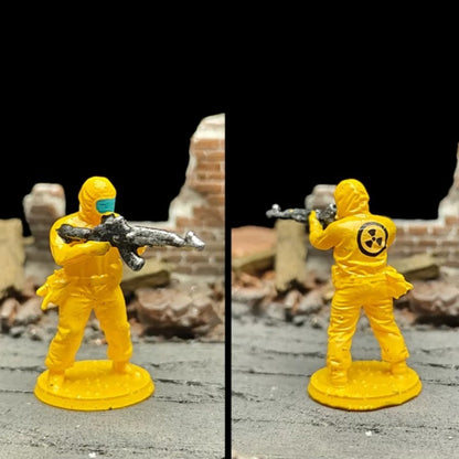 1/72 Scale Biochemical Soldiers Painted Figures for Model Dioramas