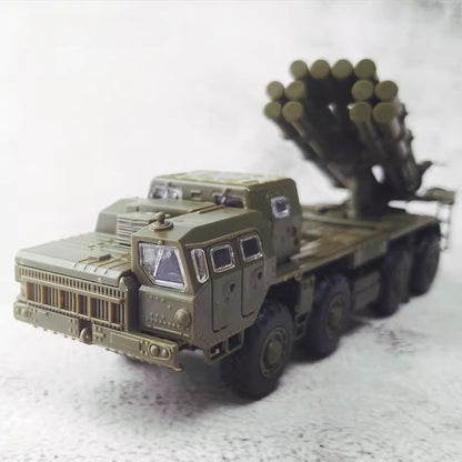 1/72 Scale BM-30 9K58 Smerch Tornado Russian Multiple Rocket Launcher Pre-built Plastic Collectible Model