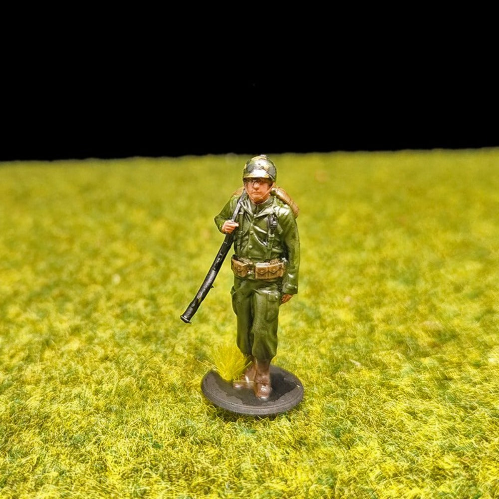1/72 Scale WWII US Soldiers Painted Figures for Model Dioramas