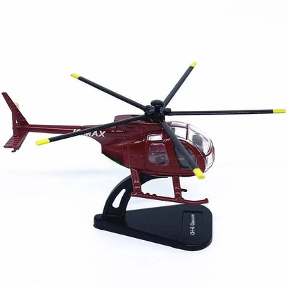 1/100 Scale Hughes OH-6 Cayuse Light Helicopter Diecast Model