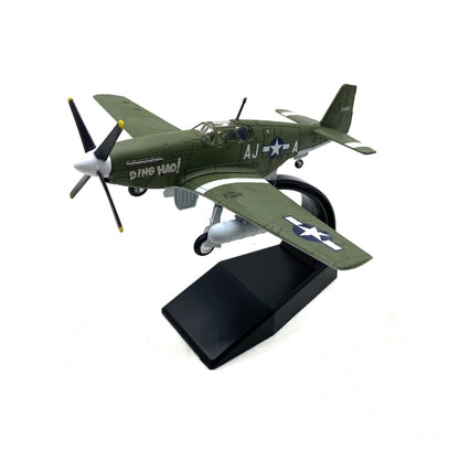 1/72 Scale North American P-51B Mustang James Howell Howard WWII Fighter Aircraft Diecast Model