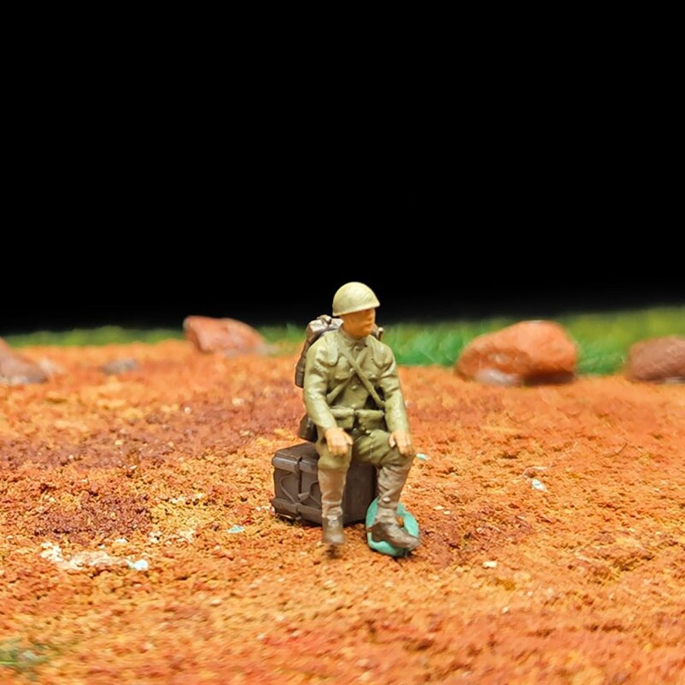 1/72 Scale WWII Soldiers Painted Figures for Model Rescue Dioramas