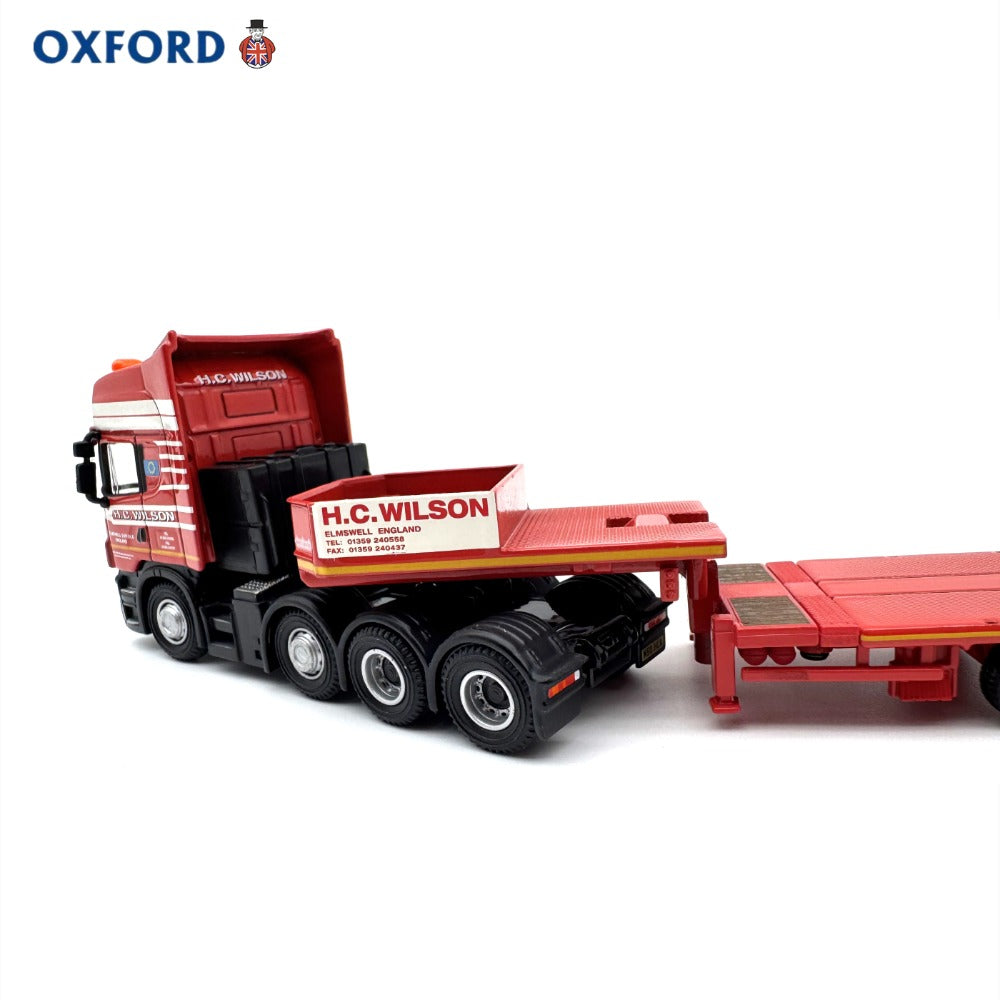 1/76 Scale Scania R580 8-Axle Trailer Low Loader H.C. Wilson Diecast Model