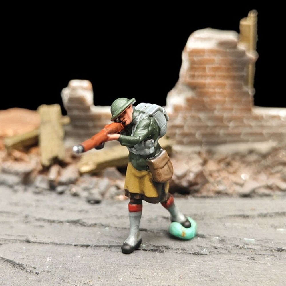 1/72 Scale Scotish Soldiers Painted Figures for Model Dioramas