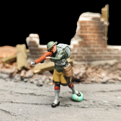 1/72 Scale Scotish Soldiers Painted Figures for Model Dioramas