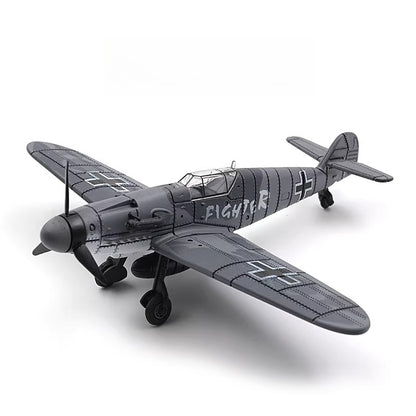 1/48 Scale Messerschmitt Bf 109 WWII German Monoplane Fighter Pre-built Plastic Collectible Model Aircraft