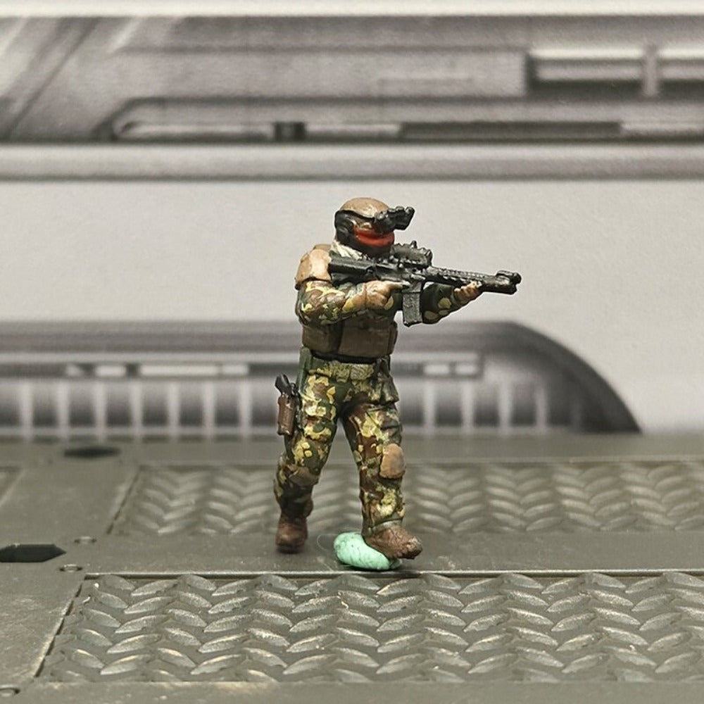 1/72 Scale SWAT Team Soldiers Painted Figures for Model Dioramas