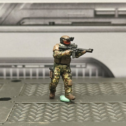 1/72 Scale SWAT Team Soldiers Painted Figures for Model Dioramas