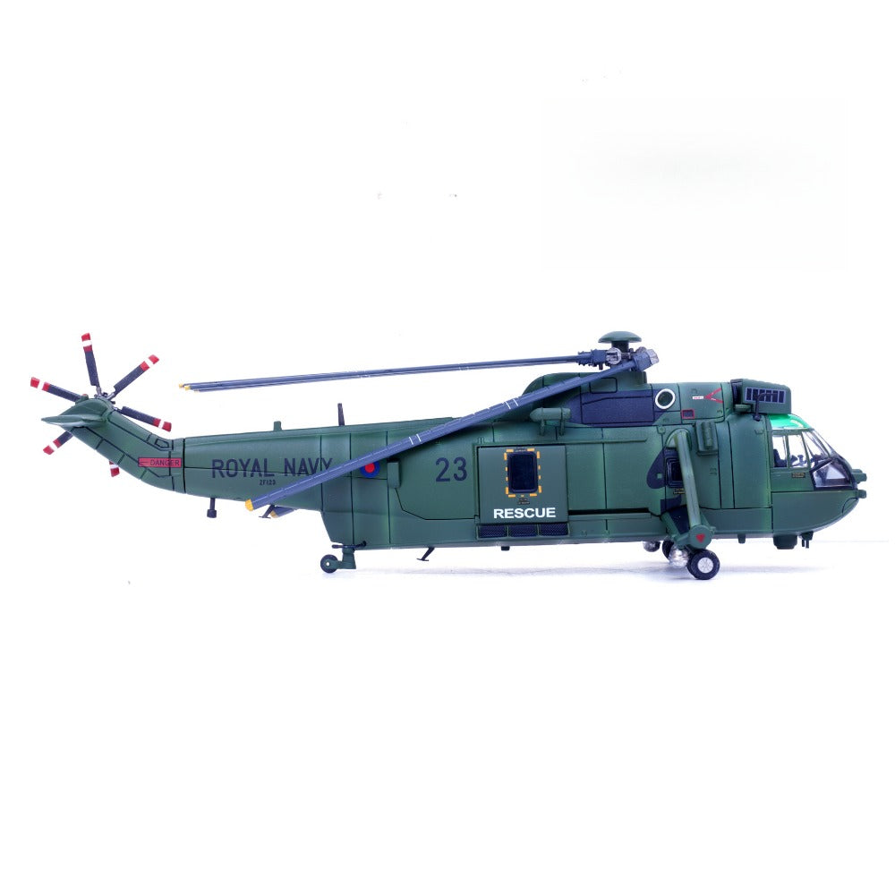 1/72 Scale Westland Sea King HC.4 Royal Navy ZF123 Helicopter Diecast Model Aircraft