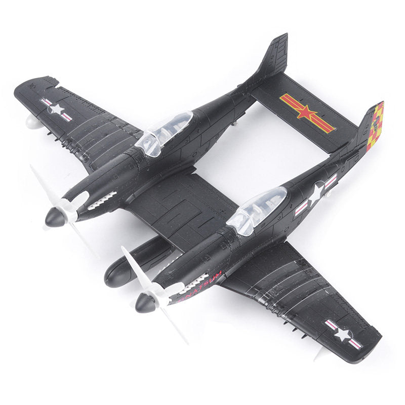 1/48 Scale North American F-82 Twin Mustang US Long-Range Escort Fighter Pre-built Plastic Collectible Model Aircraft