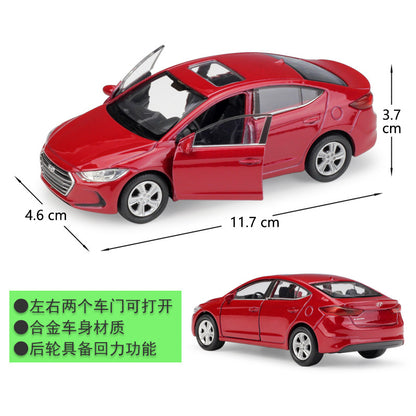 1/36 Scale Hyundai Elantra Diecast Model Car Pull Back Toy