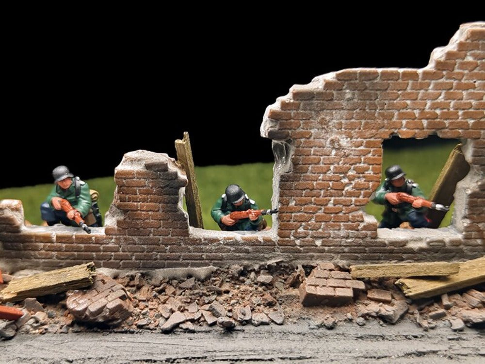 1/72 Scale WWII German Soldiers Painted Figures Set for Model Dioramas
