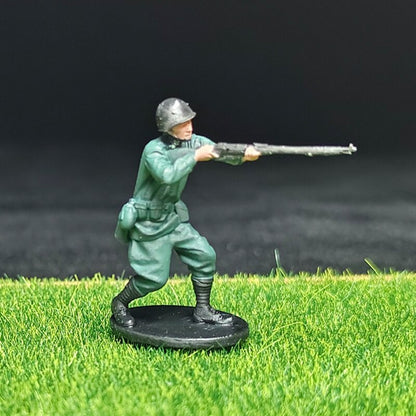 1/72 Scale WWII Soldiers Painted Miniature Figures for Model Dioramas