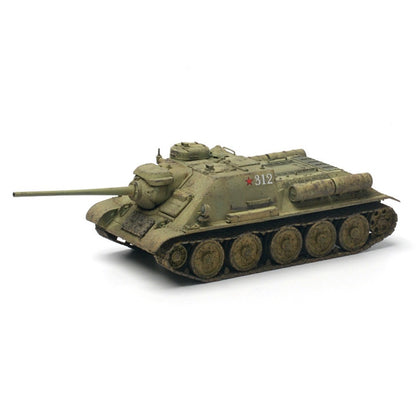 1/72 Scale SU-85M/SU-100/SU-122P WWII Soviet Tank Destroyer Pre-built Plastic Collectible Model
