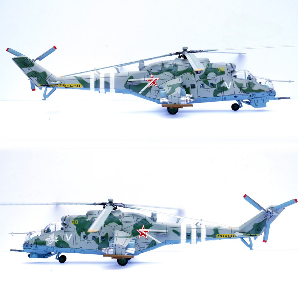 1/72 Scale Mil Mi-24V Attack Helicopter Russo-Ukrainian War Zaporizhzhia Diecast Model Aircraft