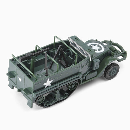 1/72 Scale M3 Half-track US Armored Personnel Carrier Pre-built Plastic Collectible Model