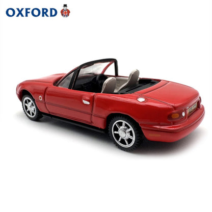 1/76 Scale Mazda MX-5 Sports Car Convertible Red Diecast Model