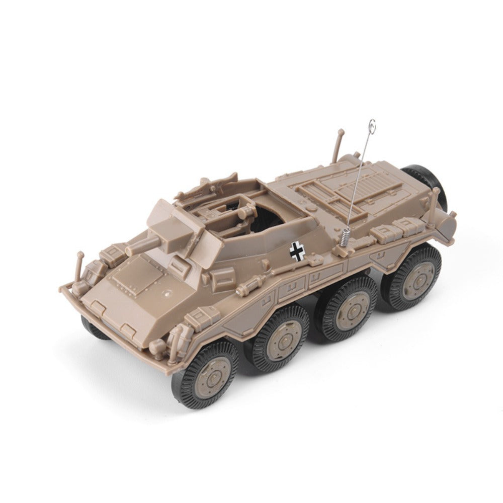 1/72 Scale Sd.Kfz. 234 WWII German Armoured Car Pre-built Plastic Collectible Model