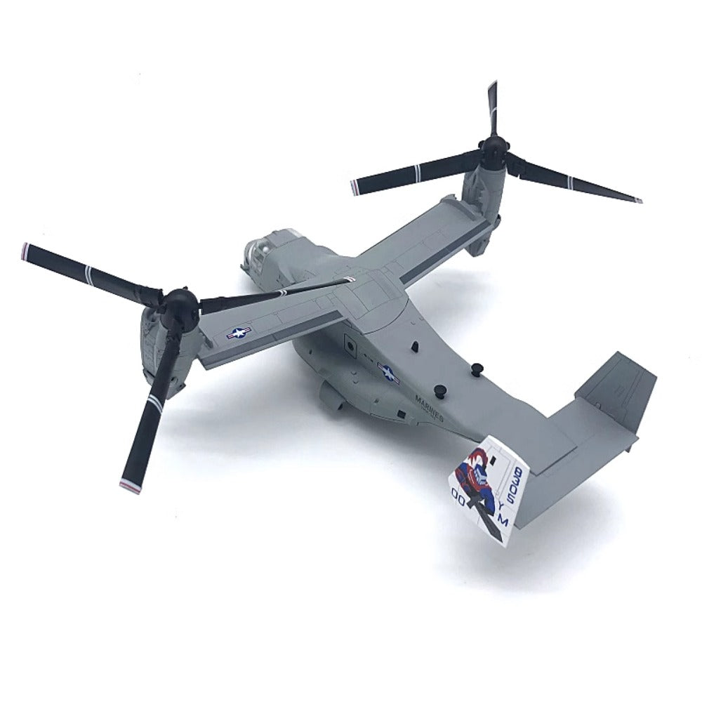 1/72 Scale Bell Boeing V-22 Osprey US Marines Tiltrotor Military Transport Aircraft Diecast Model