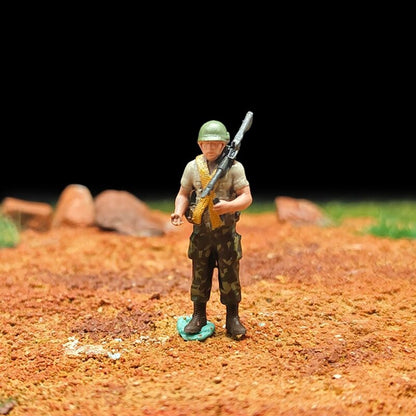 1/72 Scale Vietnam War Soldiers Painted Figures for Model Dioramas