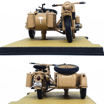 1/24 Scale BMW R75 Motorcycle Panzerfaust 30 WWII Military Vehicle Diecast Model