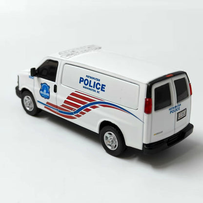 1/64 Scale Chevrolet Express MPDC Washington DC Police Van Diecast Model Car