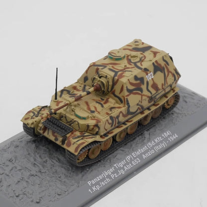 1/72 Scale 1944 Elefant WWII German Heavy Tank Destroyer Panzerjäger Tiger (P) Sd.Kfz. 184 Diecast Model