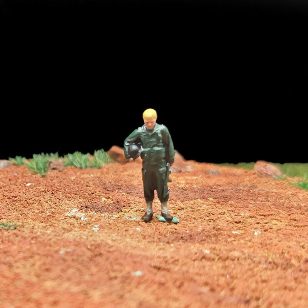 1/72 Scale WWII Army Soldiers Painted Figurines Set for Model Dioramas