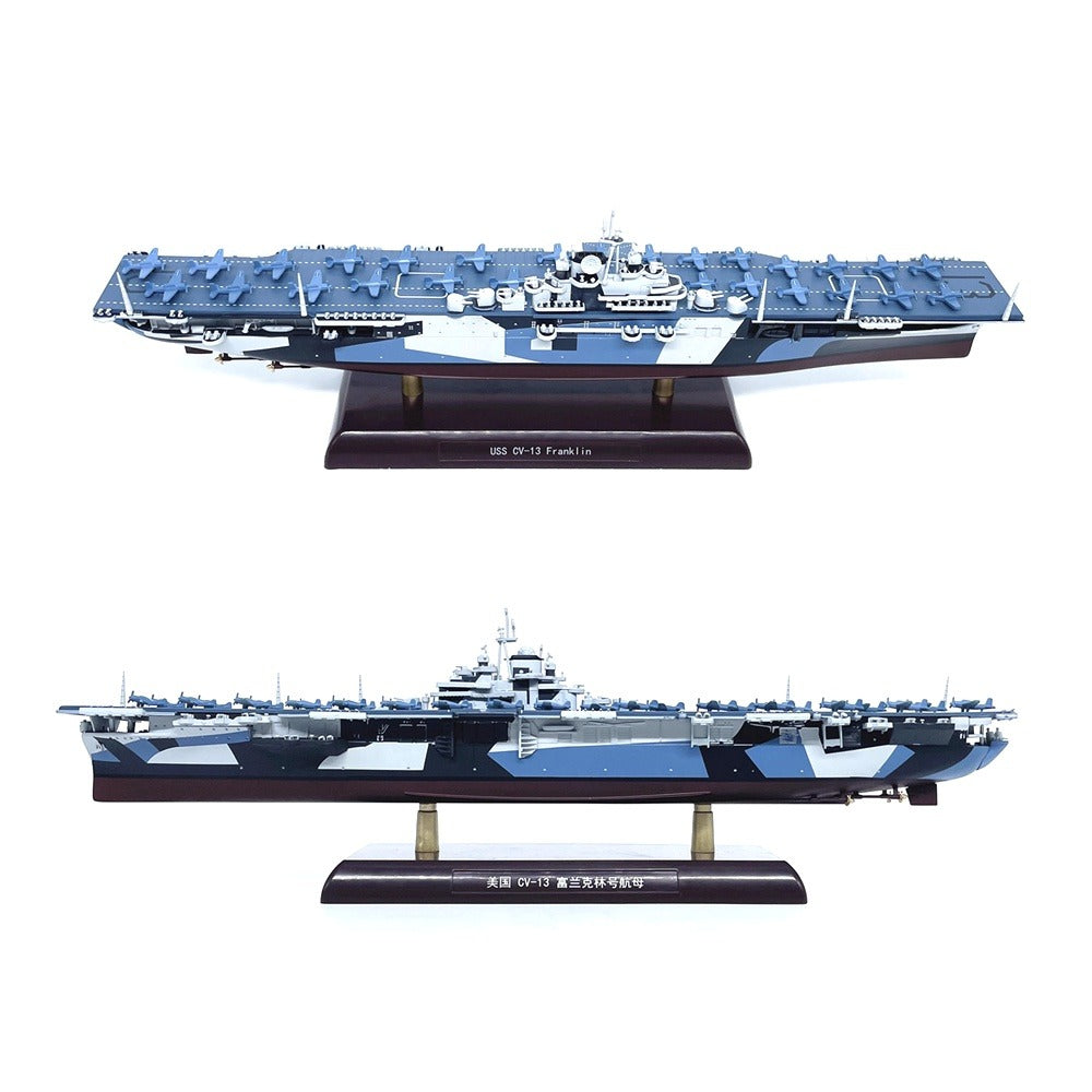 1/1000 Scale USS Franklin CV-13 Big Ben Aircraft Carrier WWII US Navy Diecast Model Ship