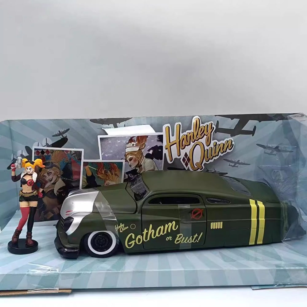 1/24 Scale 1951 Mercury & Harley Quinn Figure Diecast Model Car