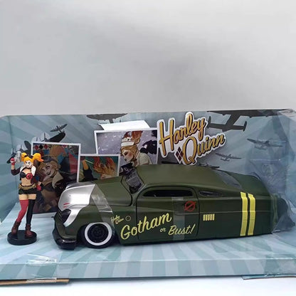 1/24 Scale 1951 Mercury & Harley Quinn Figure Diecast Model Car