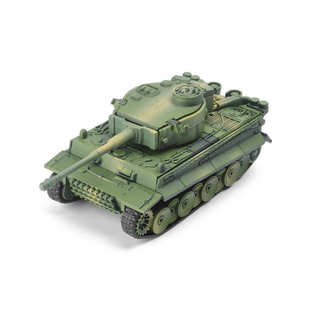1/72 Scale Tiger I WWII German Heavy Tank Panzerkampfwagen VI Ausf. E Pre-built Plastic Collectible Model