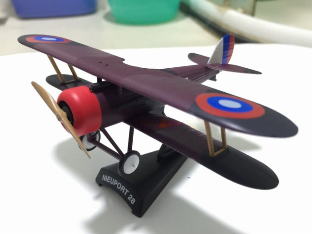 1/64 Scale Nieuport 28 C.1 WWI French Biplane Fighter Aircraft Diecast Model