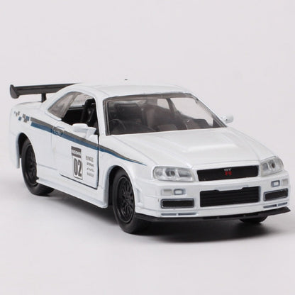 1/32 Scale 2002 Nissan Skyline GT-R Sports Car Diecast Model