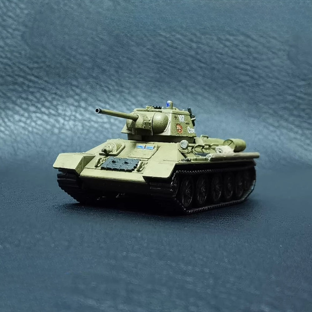 1/72 Scale T-34/76 WWII Soviet Medium Tank Pre-built Plastic Collectible Model