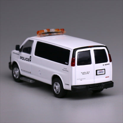 1/64 Scale GMC Savana LA Airport Police Van Diecast Model Car