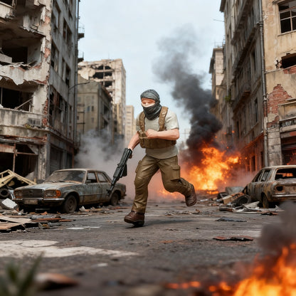 1/72 Scale Terrorist Soldiers Painted Figures for Model Dioramas