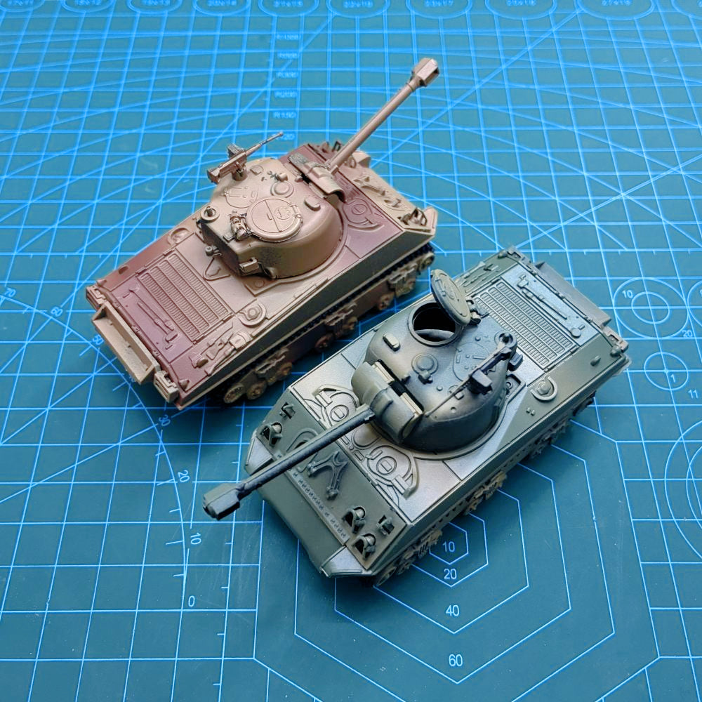 1/72 Scale M4A3 Sherman Medium Tank Pre-built Plastic Collectible Model
