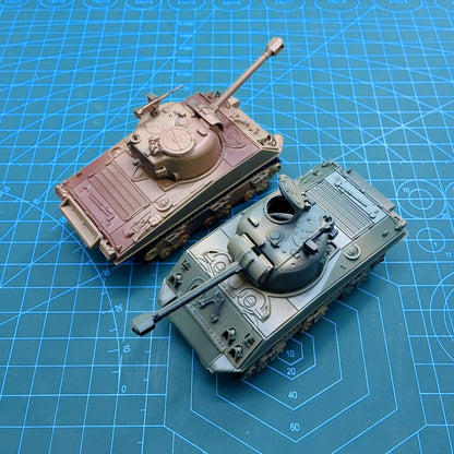 1/72 Scale M4A3 Sherman Medium Tank Pre-built Plastic Collectible Model