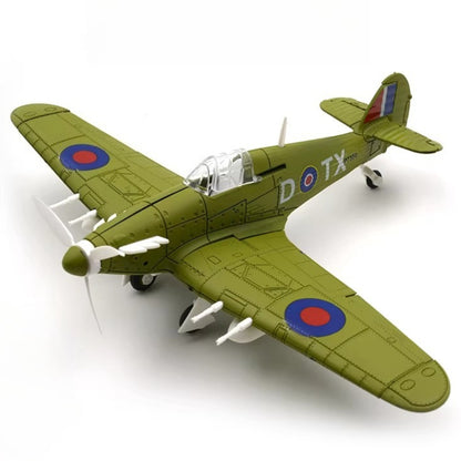 1/48 Scale Hawker Hurricane British Single-Seat Fighter Pre-built Plastic Collectible Model Aircraft