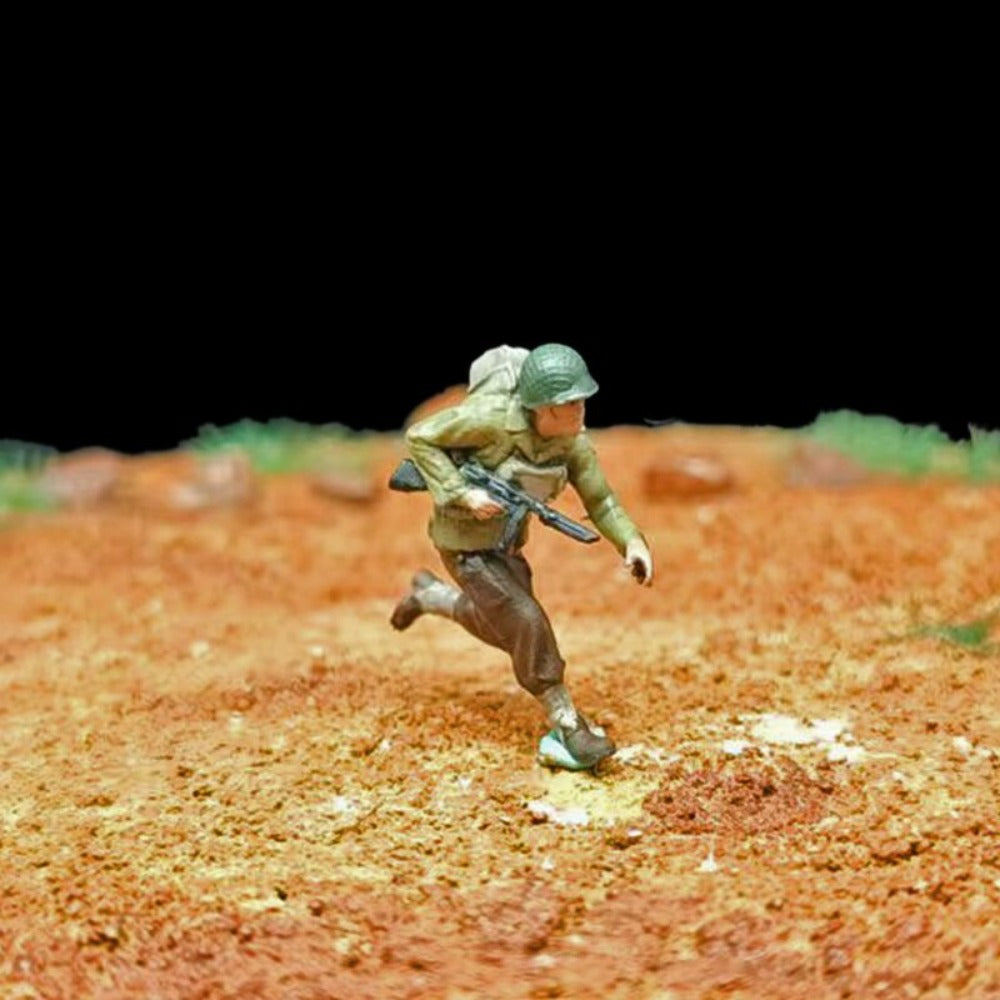 1/72 Scale WWII Landing Operation Soldiers Painted Figures for Model Dioramas