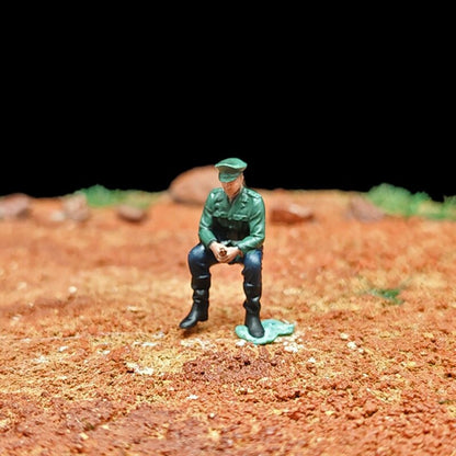 1/72 Scale WWII Soldiers Painted Figures Set for Model Dioramas