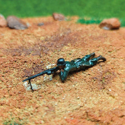 1/72 Scale WWII German Soldiers Painted Figurines for Model Dioramas