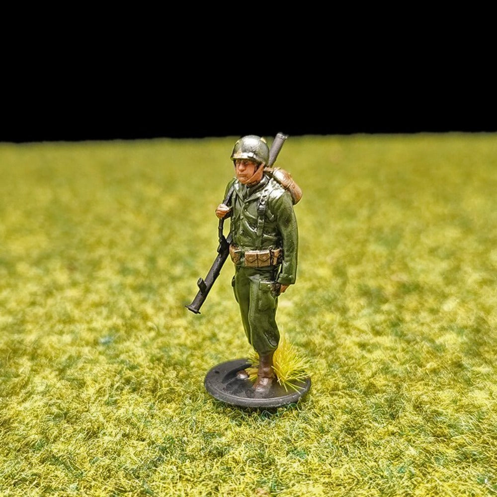 1/72 Scale WWII US Soldiers Painted Figures for Model Dioramas