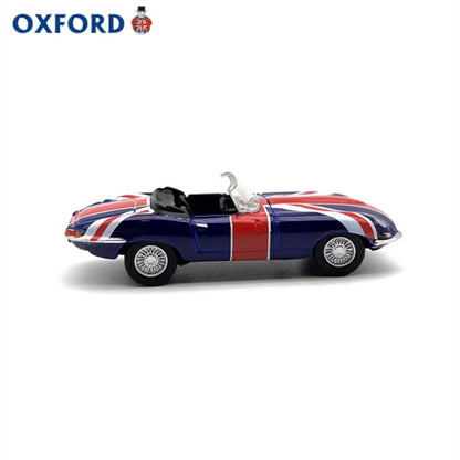 1/76 Scale Jaguar E-Type Union Jack Diecast Model Car