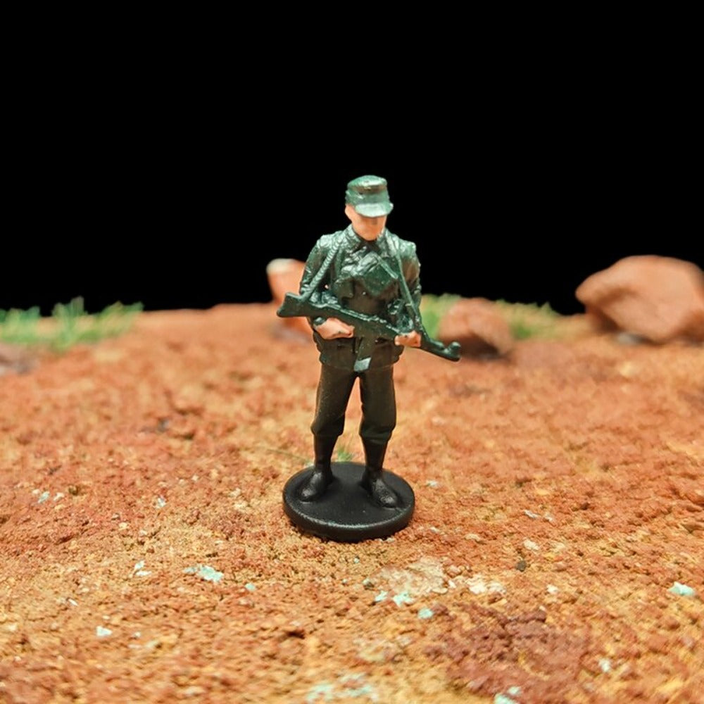 1/72 Scale WWII Army Soldiers Painted Figures for Model Dioramas