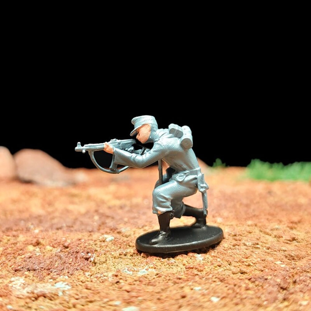 1/72 Scale WWII German Army Soldiers Painted Figures Set for Model Dioramas